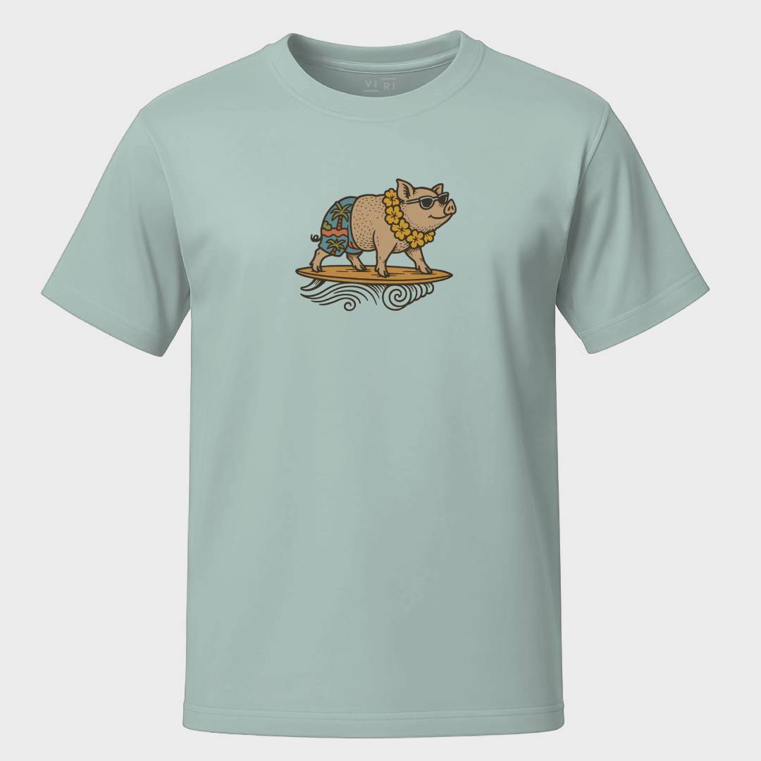 Lei’d Back Hog - Light Tee