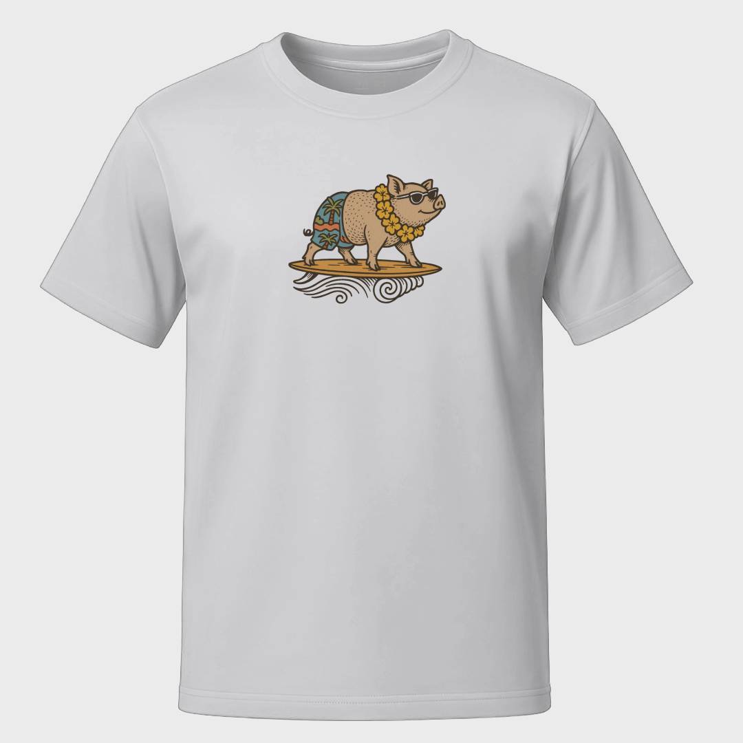 Lei’d Back Hog - Light Tee