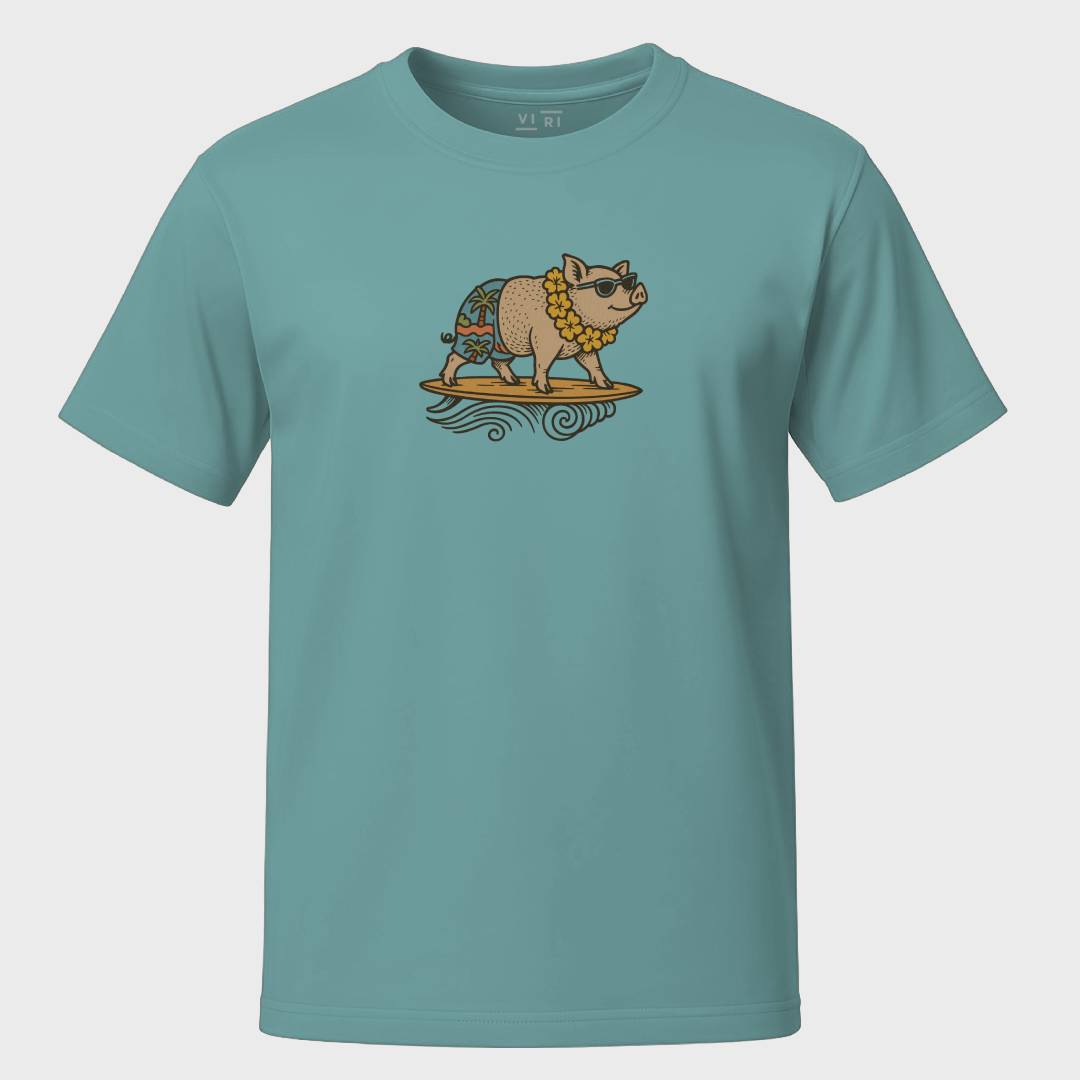 Lei’d Back Hog - Light Tee