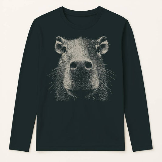 Big Capybara Face - Long Sleeve Tee