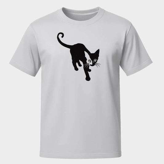 Half-Face Black Cat