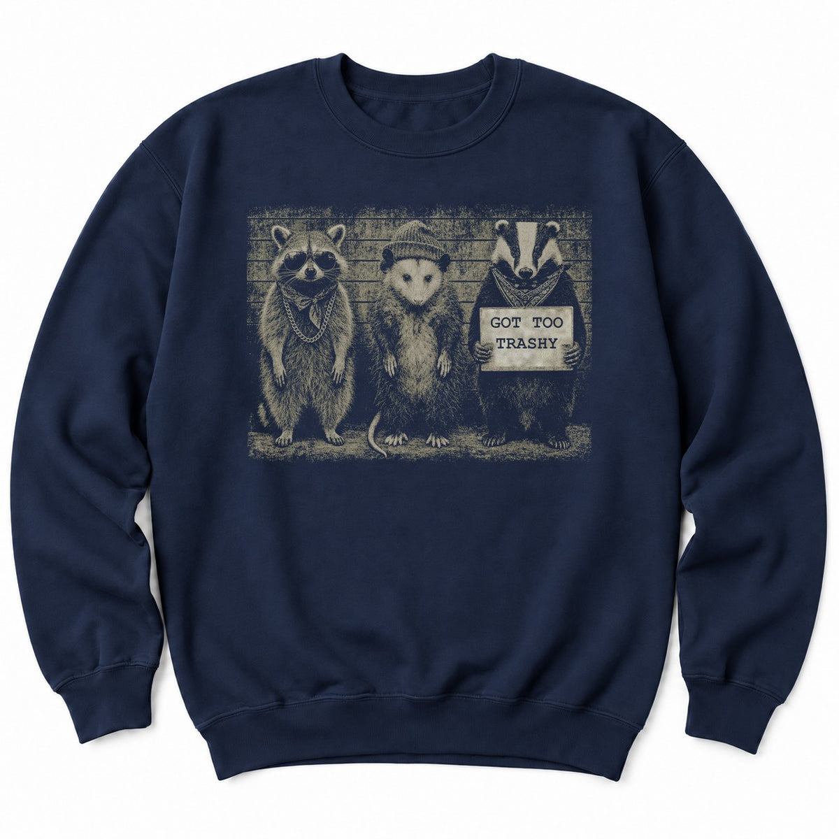 Got Too Trashy.png - Navy