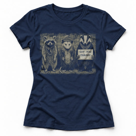 Got Too Trashy.png - Navy