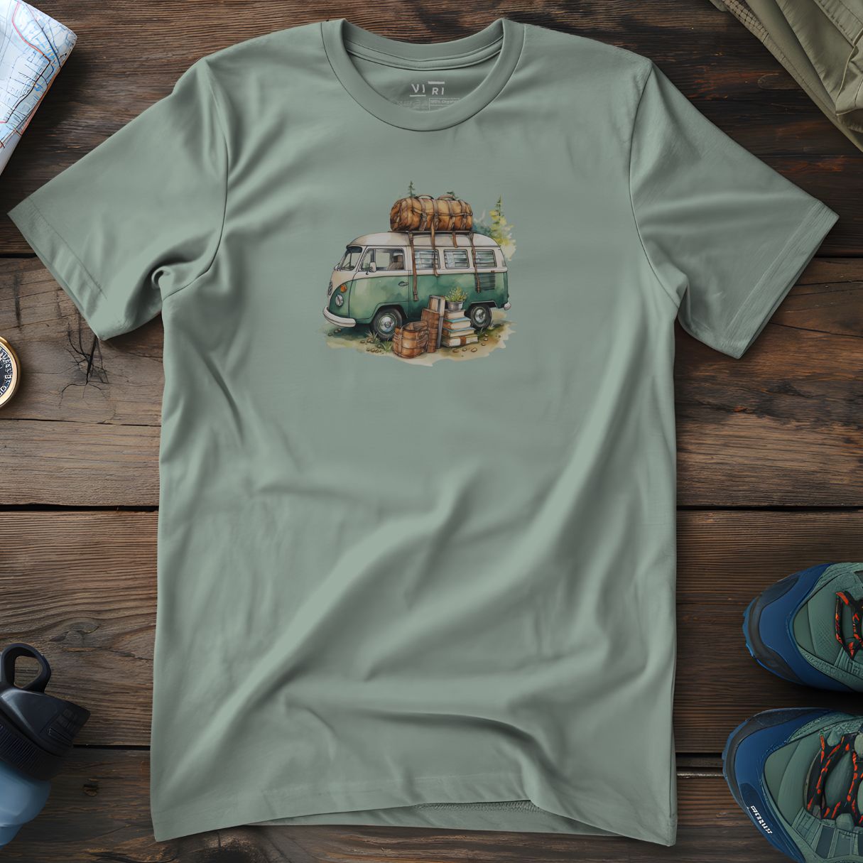 Viri Cotton Ltd. T-Shirt Aloe / 2XS Campervan T-Shirt