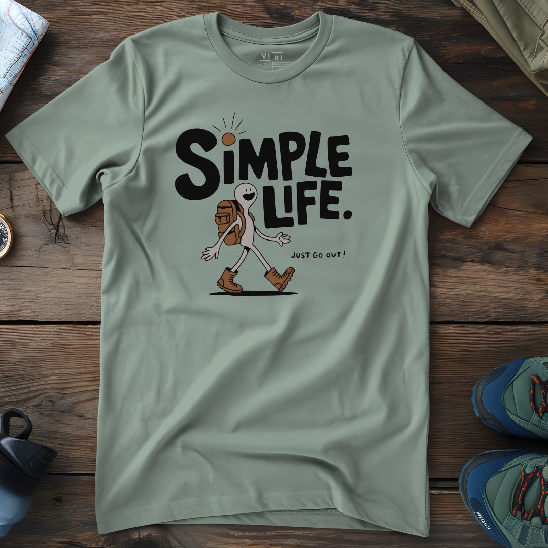 Viri Cotton Ltd. T-Shirt Aloe / 2XS Simple Life T-Shirt