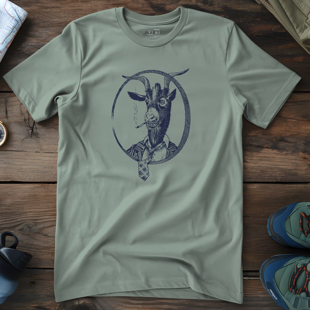 Viri Cotton Ltd. T-Shirt Aloe / 2XS Smoking Goat T-Shirt