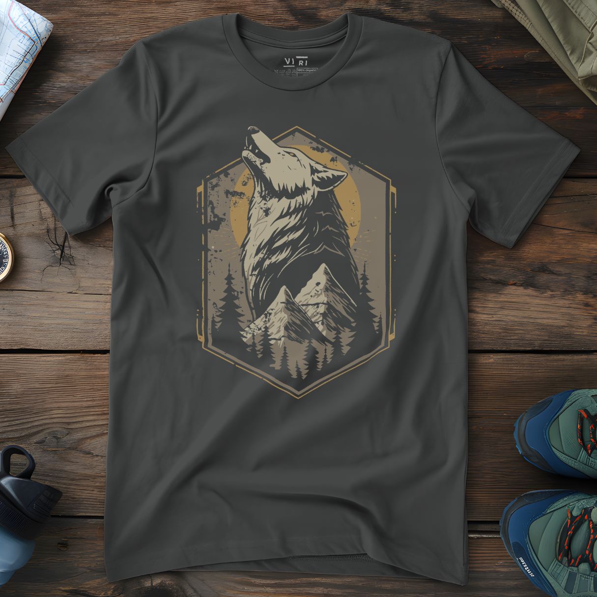 Viri Cotton Ltd. T-Shirt Anthracite / 2XS Call Of The Mountains T-Shirt