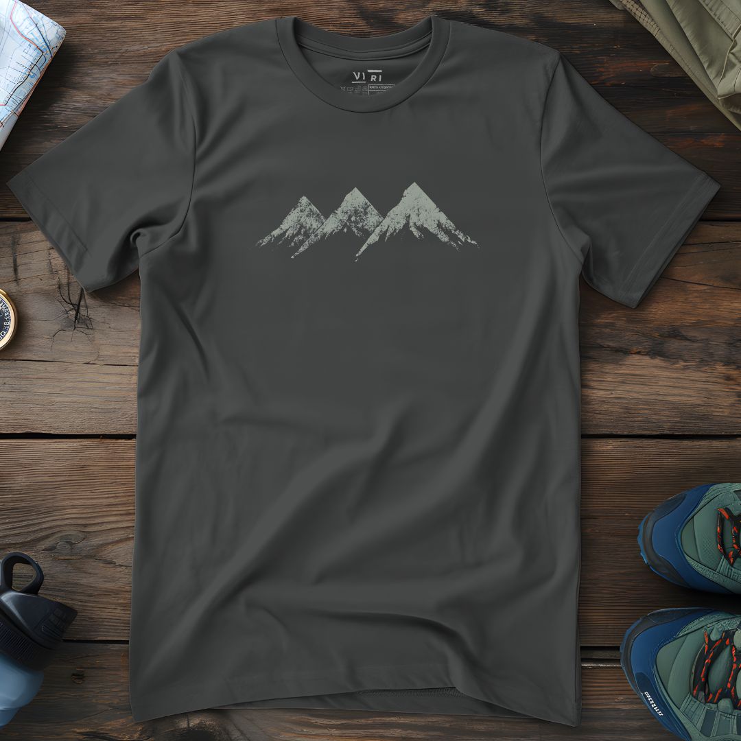 Viri Cotton Ltd. T-Shirt Anthracite / 2XS Three Peaks T-Shirt