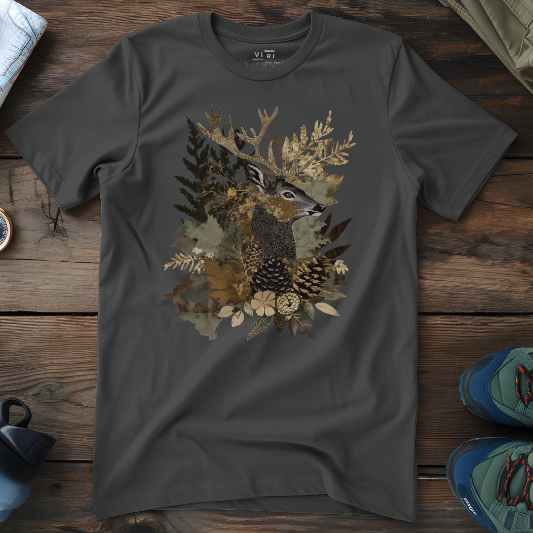 Viri Cotton Ltd. T-Shirt Anthracite / 2XS Woodland Collage T-Shirt