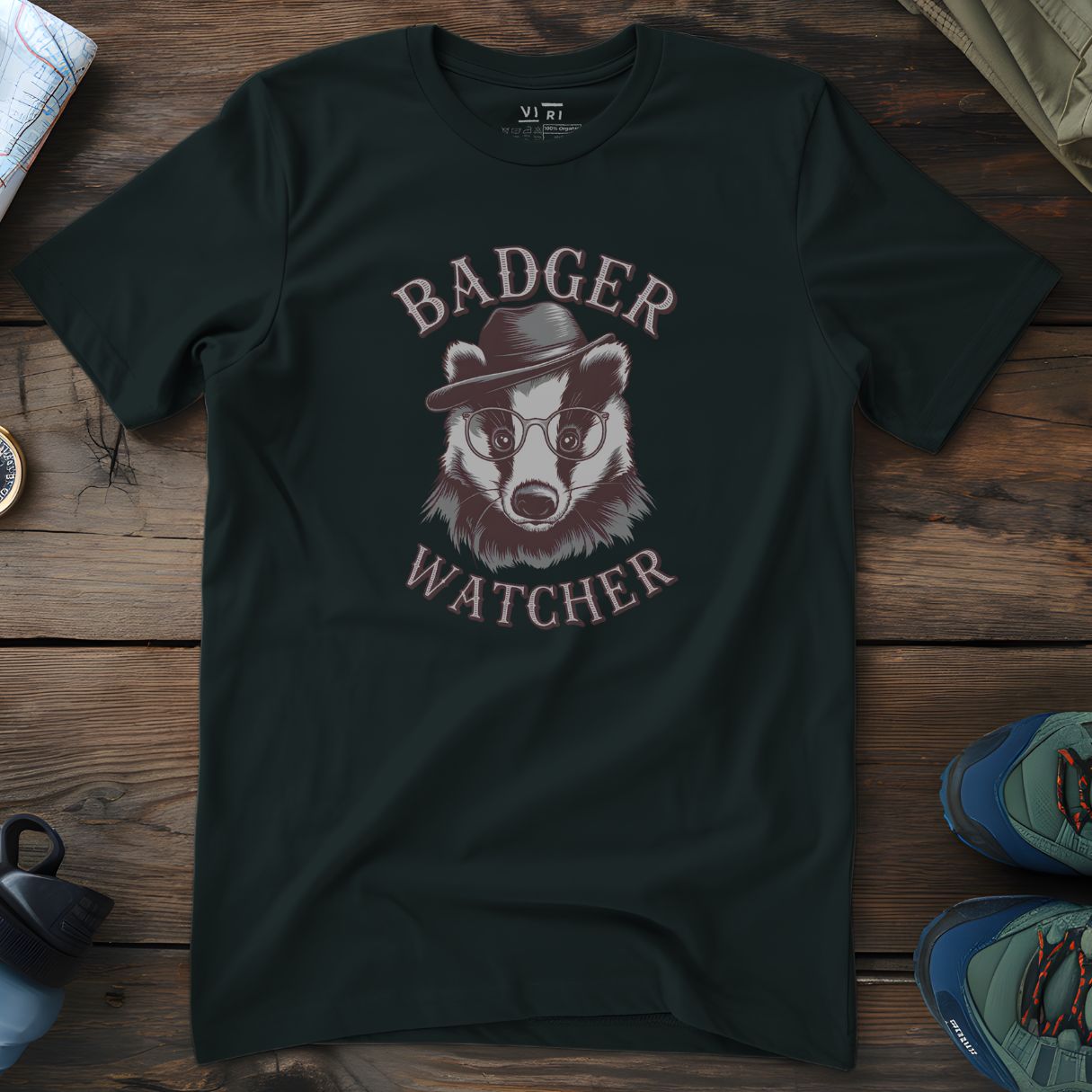 Viri Cotton Ltd. T-Shirt Black / 2XS Badger Watcher T-Shirt