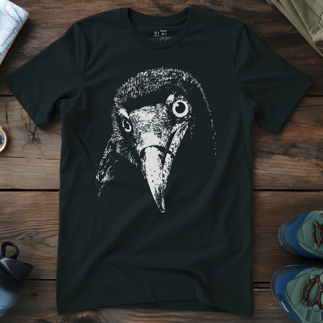 Viri Cotton Ltd. T-Shirt Black / 2XS Bird Face T-Shirt