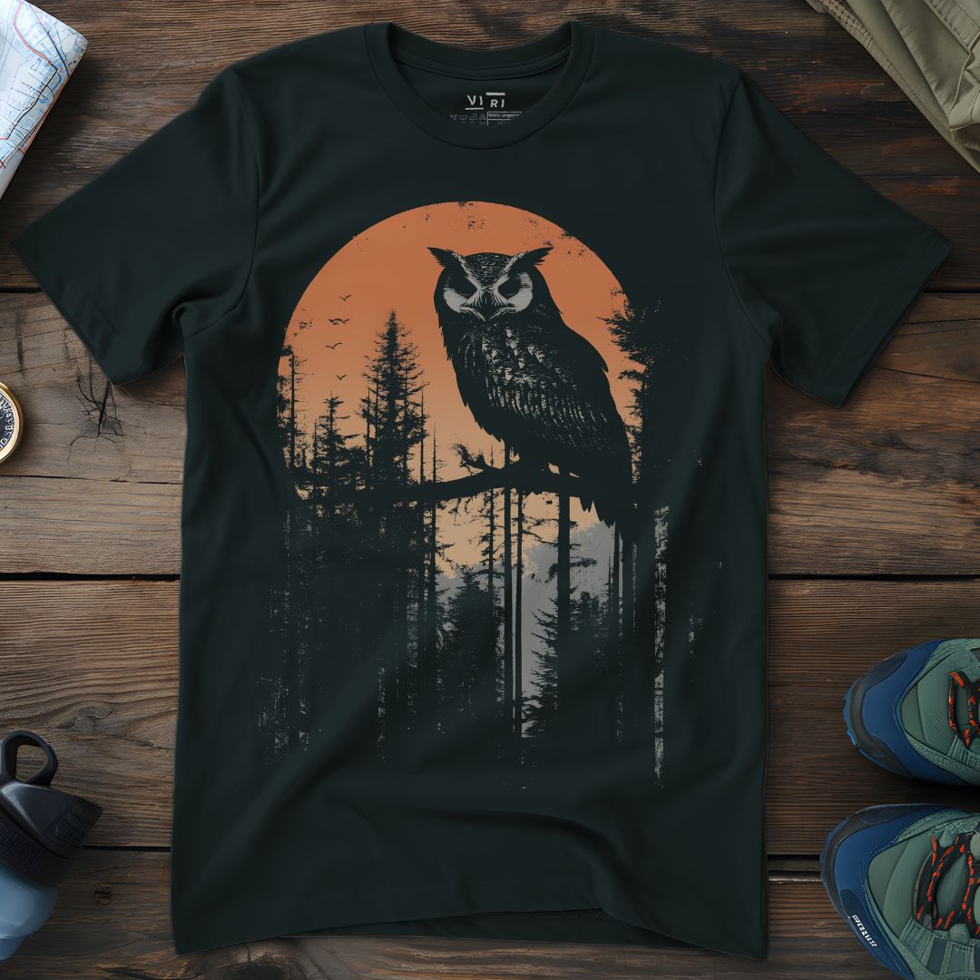 Viri Cotton Ltd. T-Shirt Black / 2XS Dusk Owl T-Shirt