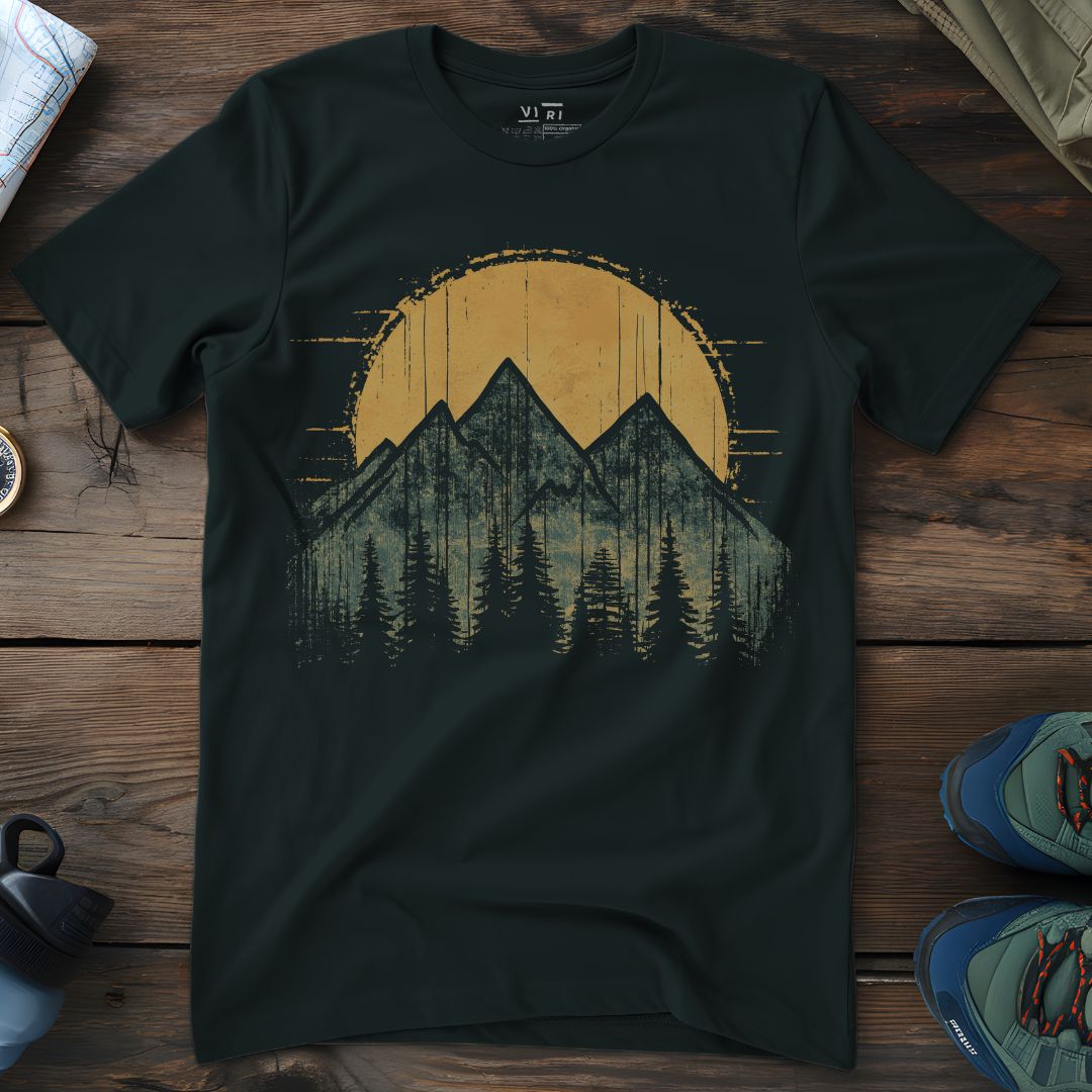 Viri Cotton Ltd. T-Shirt Black / 2XS Green Mountains T-Shirt