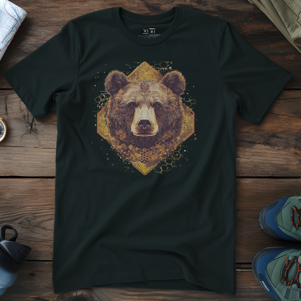 Viri Cotton Ltd. T-Shirt Black / 2XS Honey Bear T-Shirt