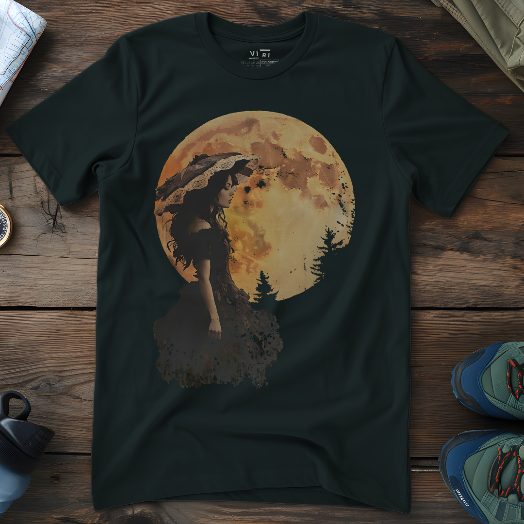 Viri Cotton Ltd. T-Shirt Black / 2XS Moon Lady T-Shirt