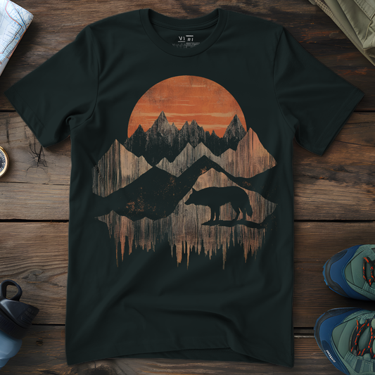 Viri Cotton Ltd. T-Shirt Black / 2XS Mountain Wolf T-Shirt