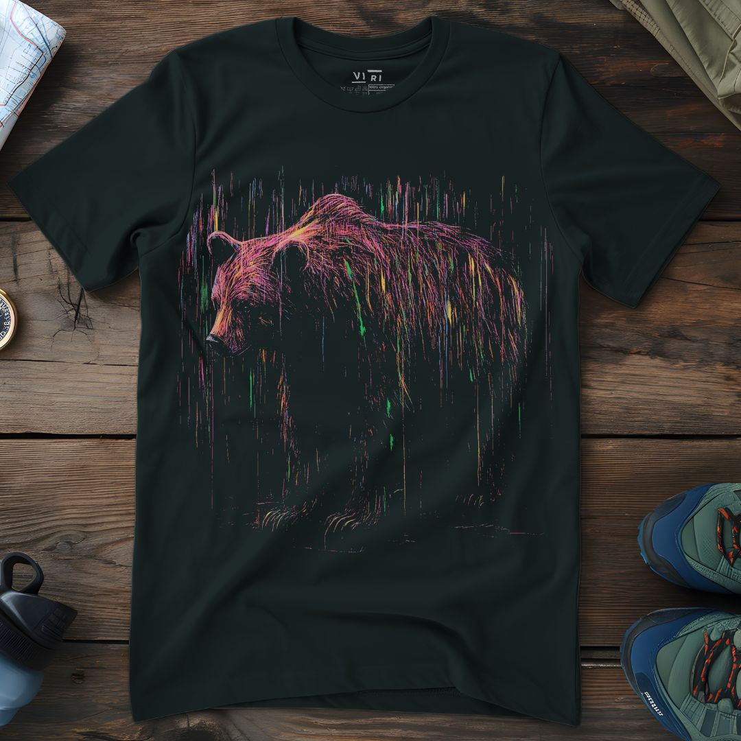 Viri Cotton Ltd. T-Shirt Black / 2XS Rainbow Rain Bear T-Shirt