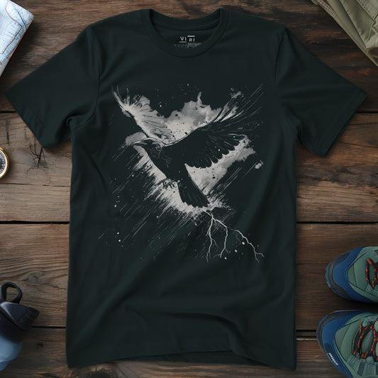 Viri Cotton Ltd. T-Shirt Black / 2XS Raven In Storm T-Shirt