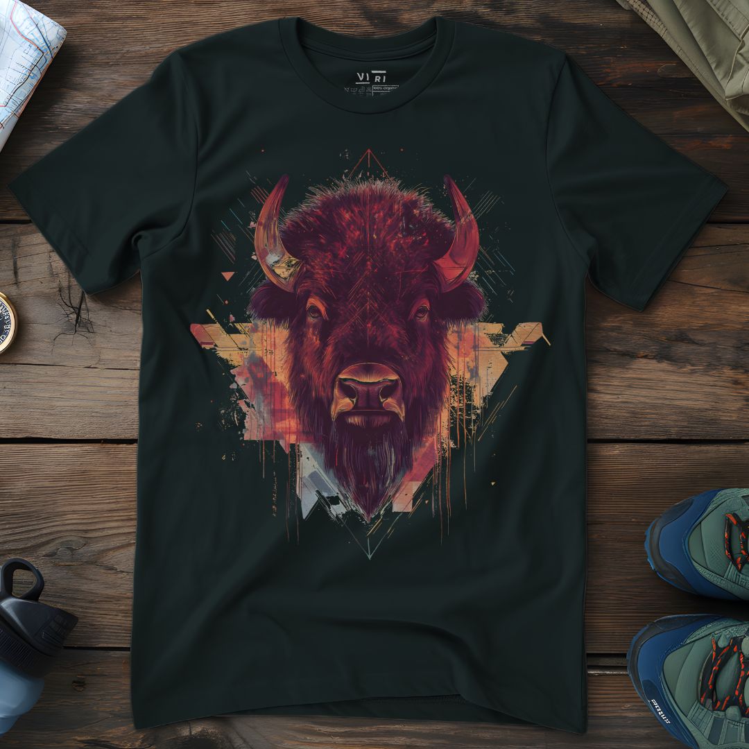 Viri Cotton Ltd. T-Shirt Black / 2XS Red Bison T-Shirt