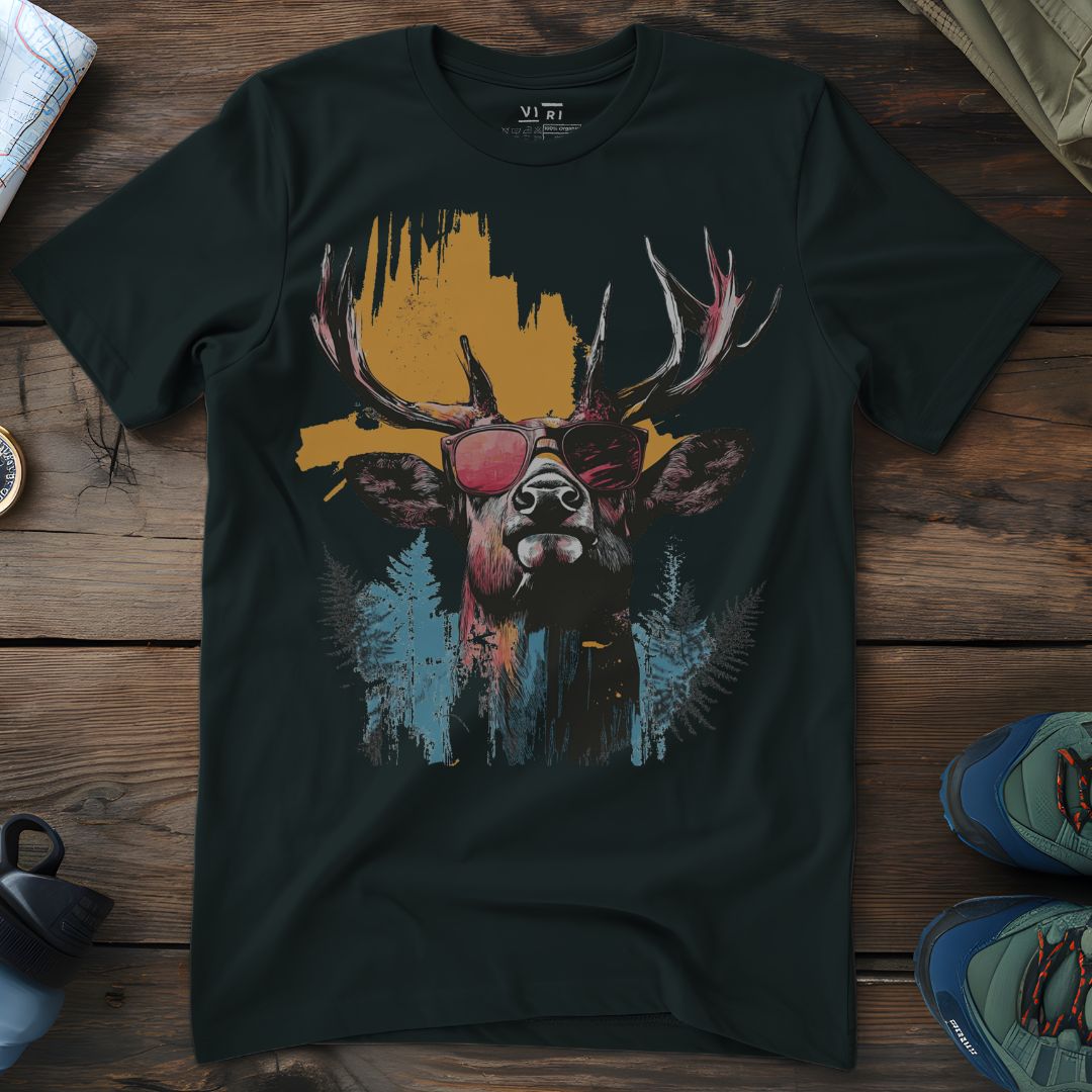 Viri Cotton Ltd. T-Shirt Black / 2XS Red Stag T-Shirt