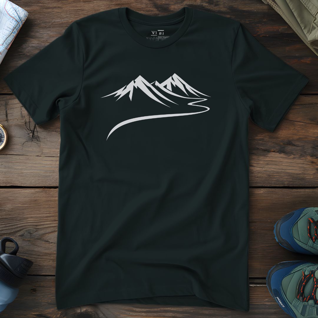 Viri Cotton Ltd. T-Shirt Black / 2XS River Mountain T-Shirt