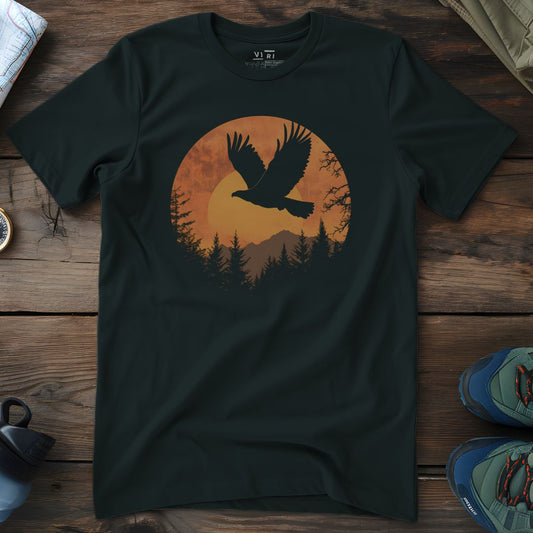 Viri Cotton Ltd. T-Shirt Black / 2XS Sunset Eagle T-Shirt