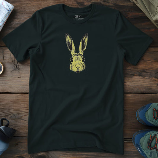 Viri Cotton Ltd. T-Shirt Black / 2XS Yellow Head Hare T-Shirt