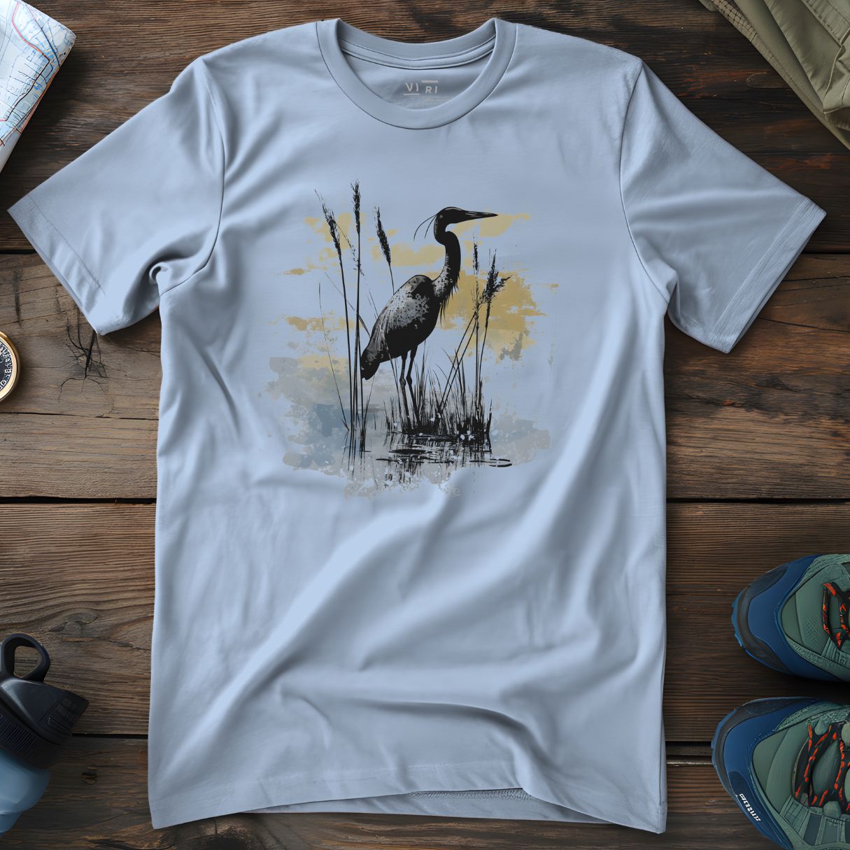 Viri Cotton Ltd. T-Shirt Blue Soul / 2XS Heron & Reeds T-Shirt