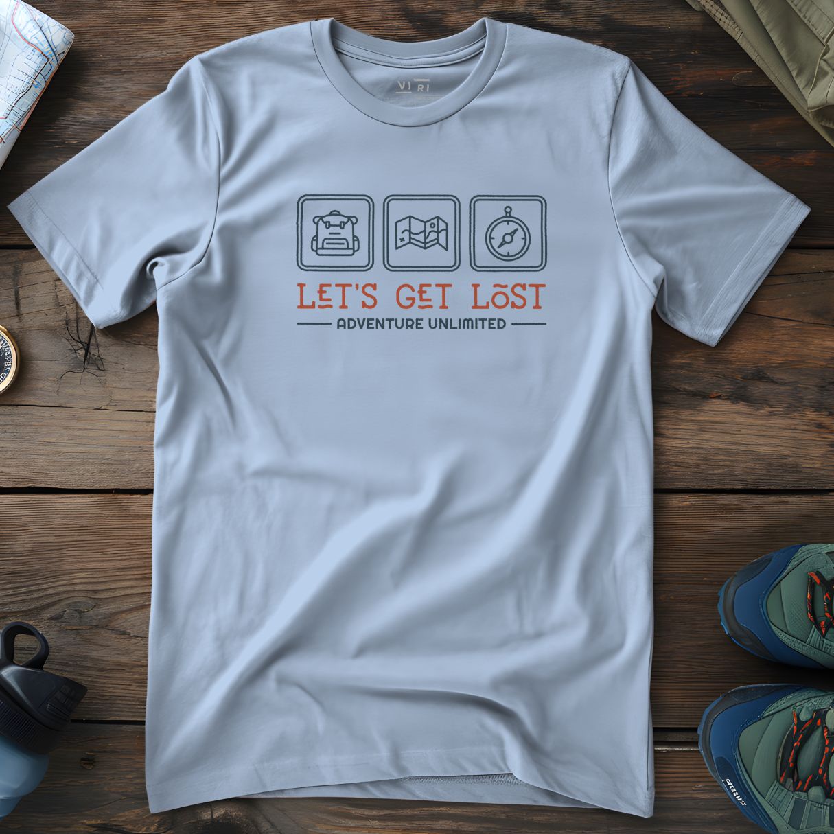 Viri Cotton Ltd. T-Shirt Blue Soul / 2XS Lets Get Lost T-Shirt