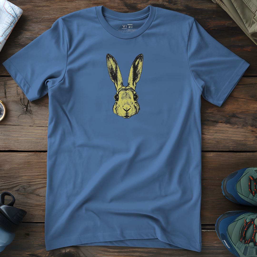 Viri Cotton Ltd. T-Shirt Bright Blue / 2XS Yellow Head Hare T-Shirt