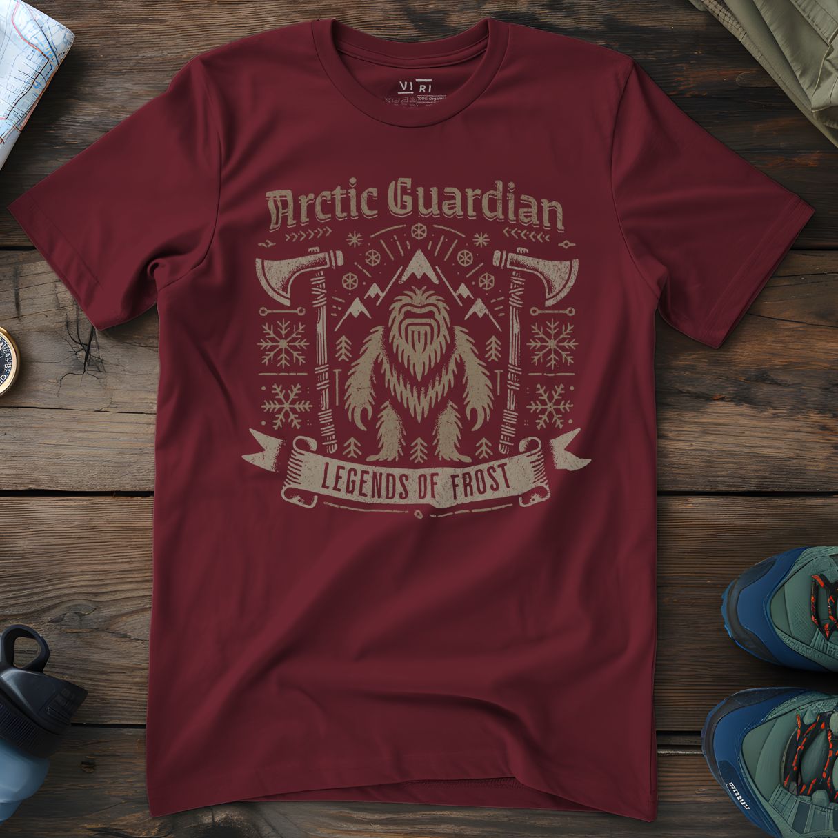 Viri Cotton Ltd. T-Shirt Burgundy / 2XS Arctic Guardian T-Shirt