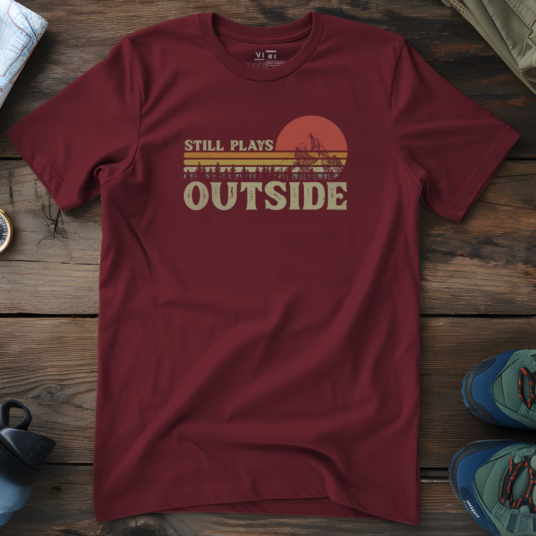 Viri Cotton Ltd. T-Shirt Burgundy / 2XS Still Plays Outside T-Shirt