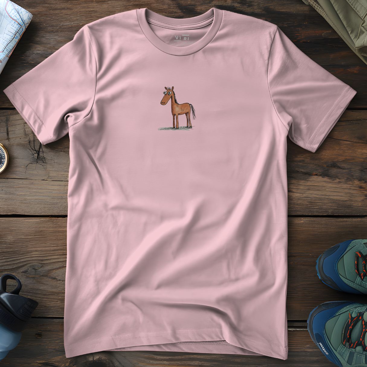 Viri Cotton Ltd. T-Shirt Cotton Pink / 2XS Horse T-Shirt