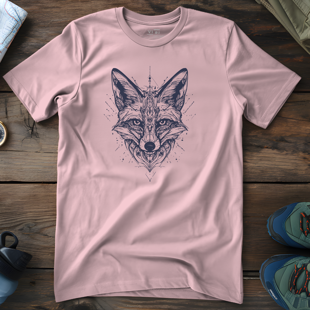 Viri Cotton Ltd. T-Shirt Cotton Pink / 2XS Tribal Fox T-Shirt