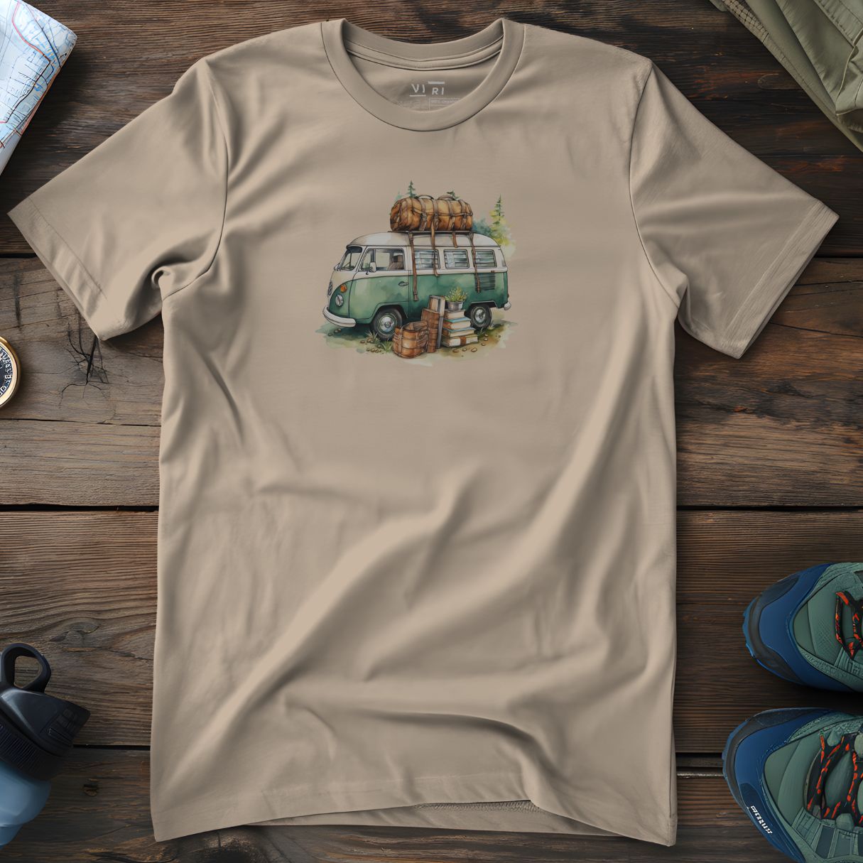 Viri Cotton Ltd. T-Shirt Desert Dust / 2XS Campervan T-Shirt