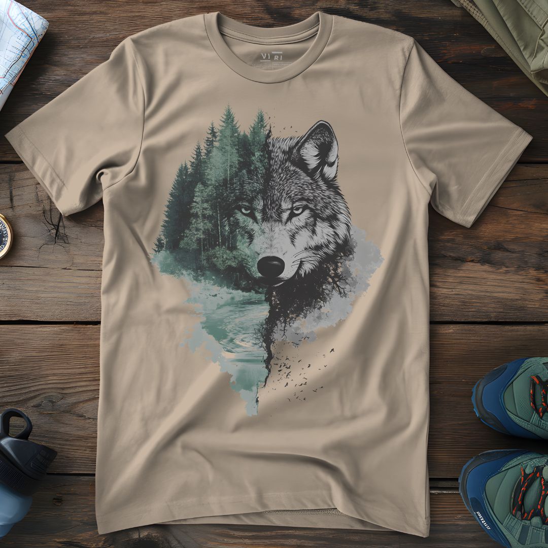 Viri Cotton Ltd. T-Shirt Desert Dust / 2XS Hybrid Wolf T-Shirt