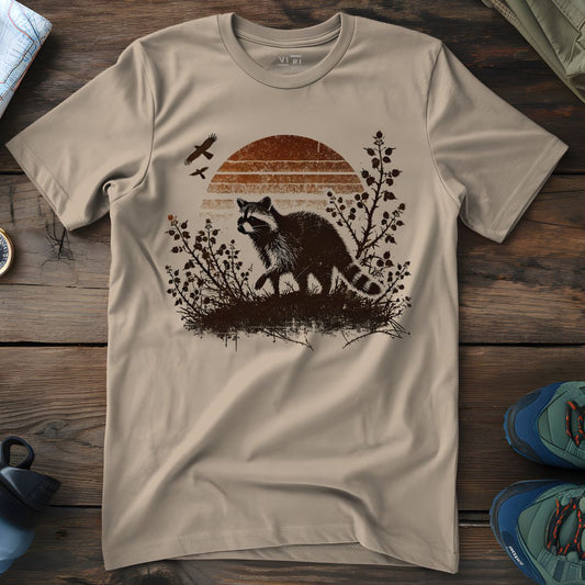 Viri Cotton Ltd. T-Shirt Desert Dust / 2XS Raccoon & Brambles T-Shirt