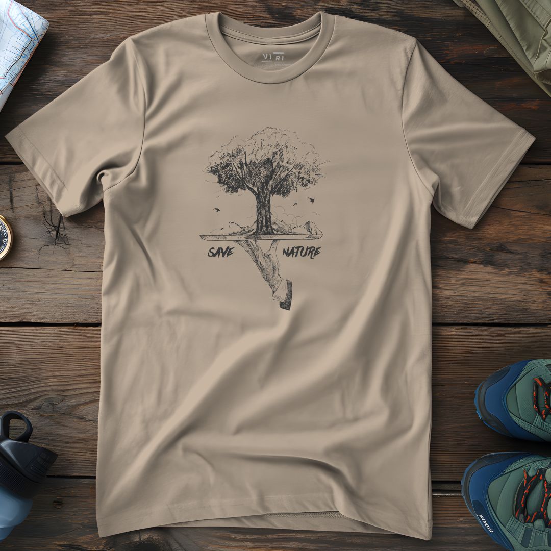 Viri Cotton Ltd. T-Shirt Desert Dust / 2XS Save Nature T-Shirt