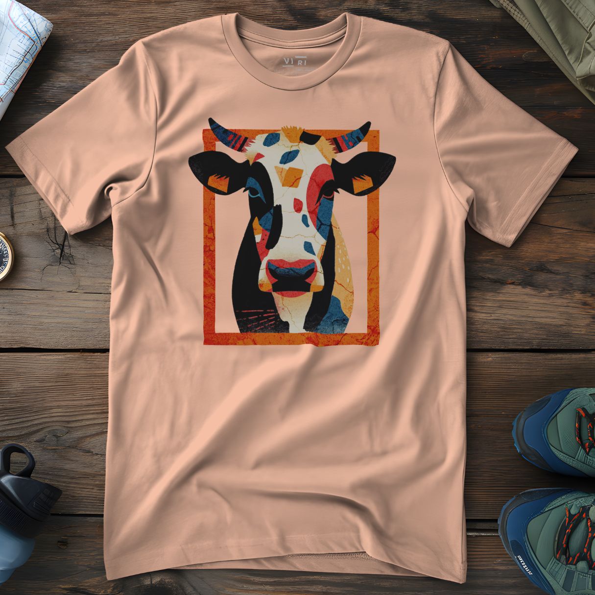 Viri Cotton Ltd. T-Shirt Fraiche Peche / 2XS Cow Vibe T-Shirt