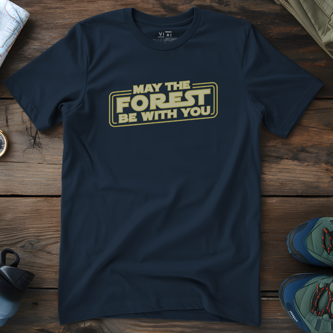 Viri Cotton Ltd. T-Shirt French Navy / 2XS May The Forest Be With You T-Shirt