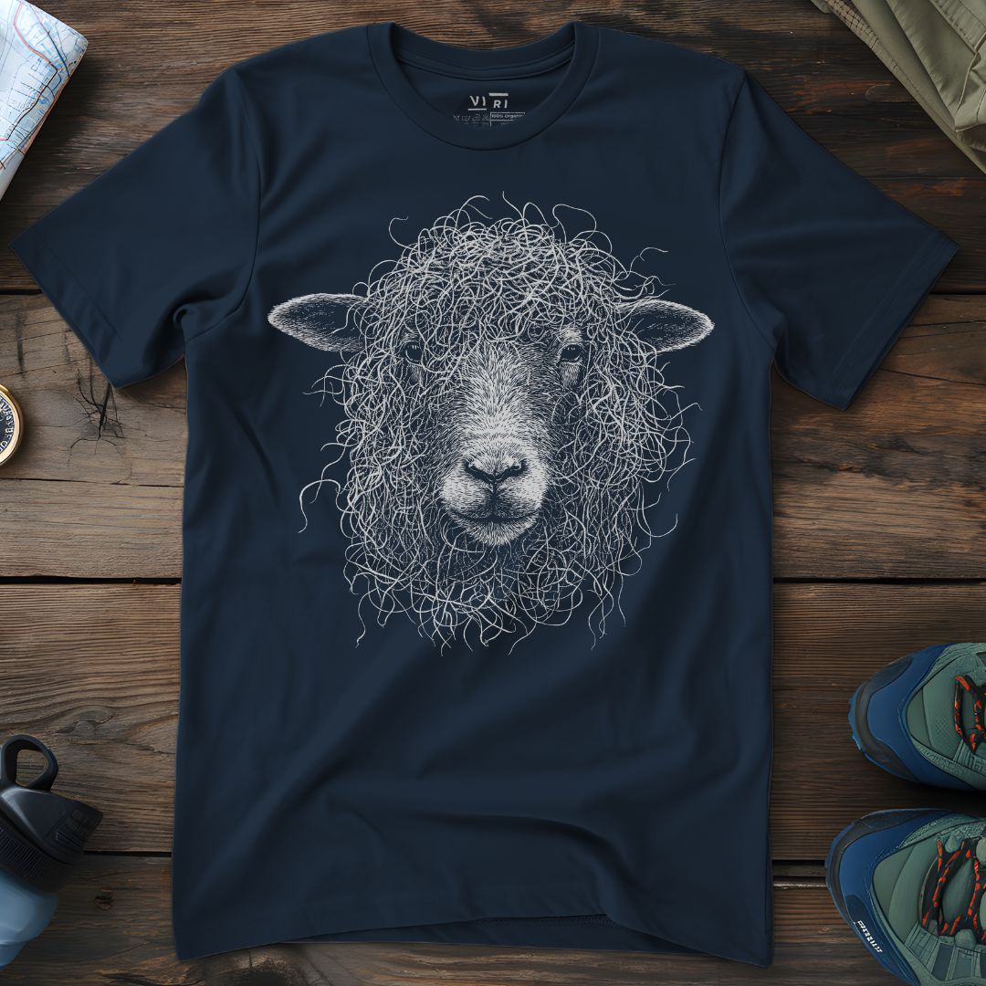 Viri Cotton Ltd. T-Shirt French Navy / 2XS Sheep Hair Day T-Shirt