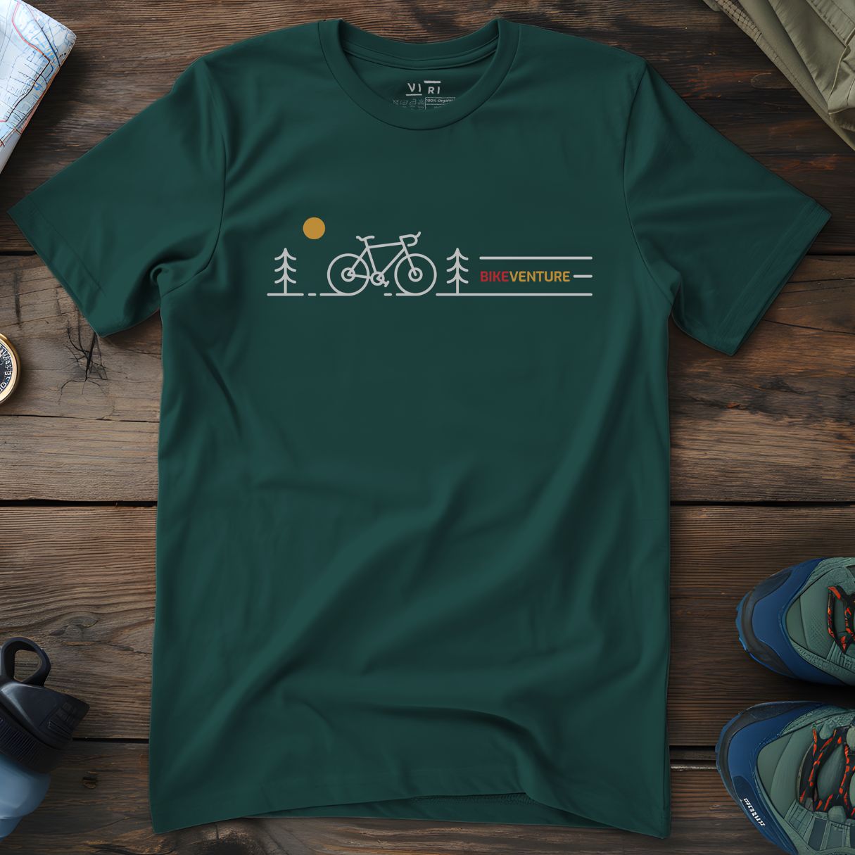 Viri Cotton Ltd. T-Shirt Glazed Green / 2XS Biking T-Shirt