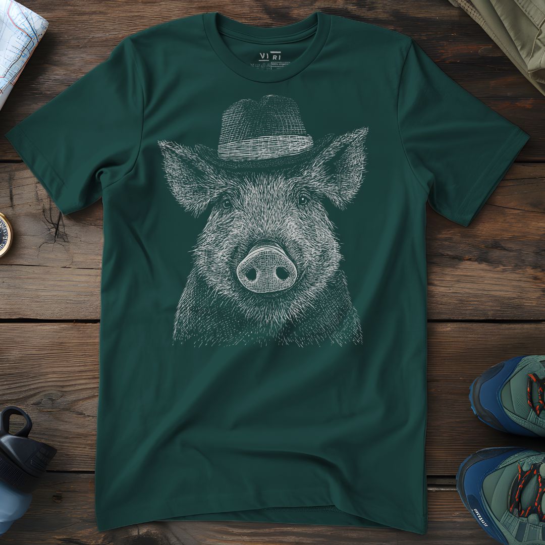 Viri Cotton Ltd. T-Shirt Glazed Green / 2XS Boar T-Shirt