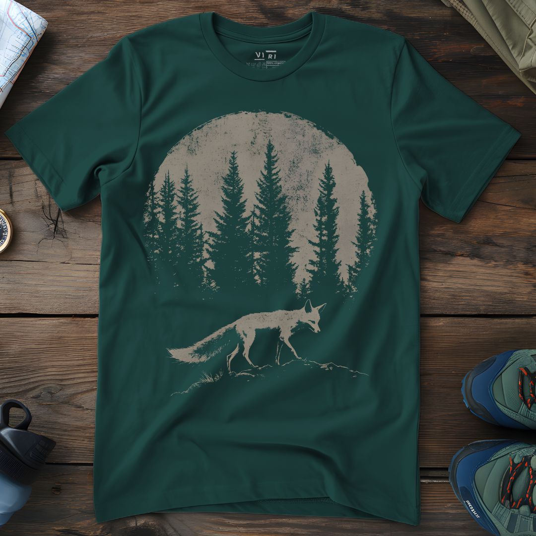 Viri Cotton Ltd. T-Shirt Glazed Green / 2XS Pine Forest Fox T-Shirt