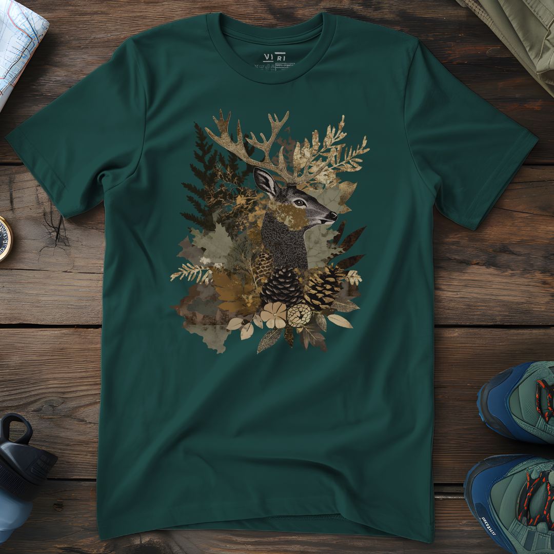 Viri Cotton Ltd. T-Shirt Glazed Green / 2XS Woodland Collage T-Shirt