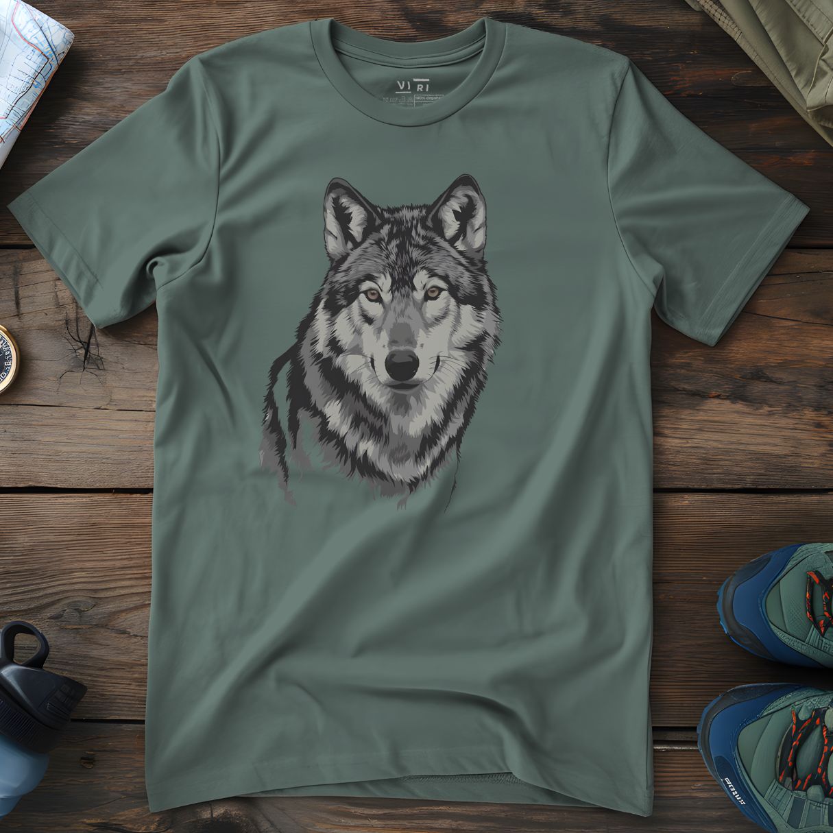 Viri Cotton Ltd. T-Shirt Green Bay / 2XS Grey Wolf T-Shirt