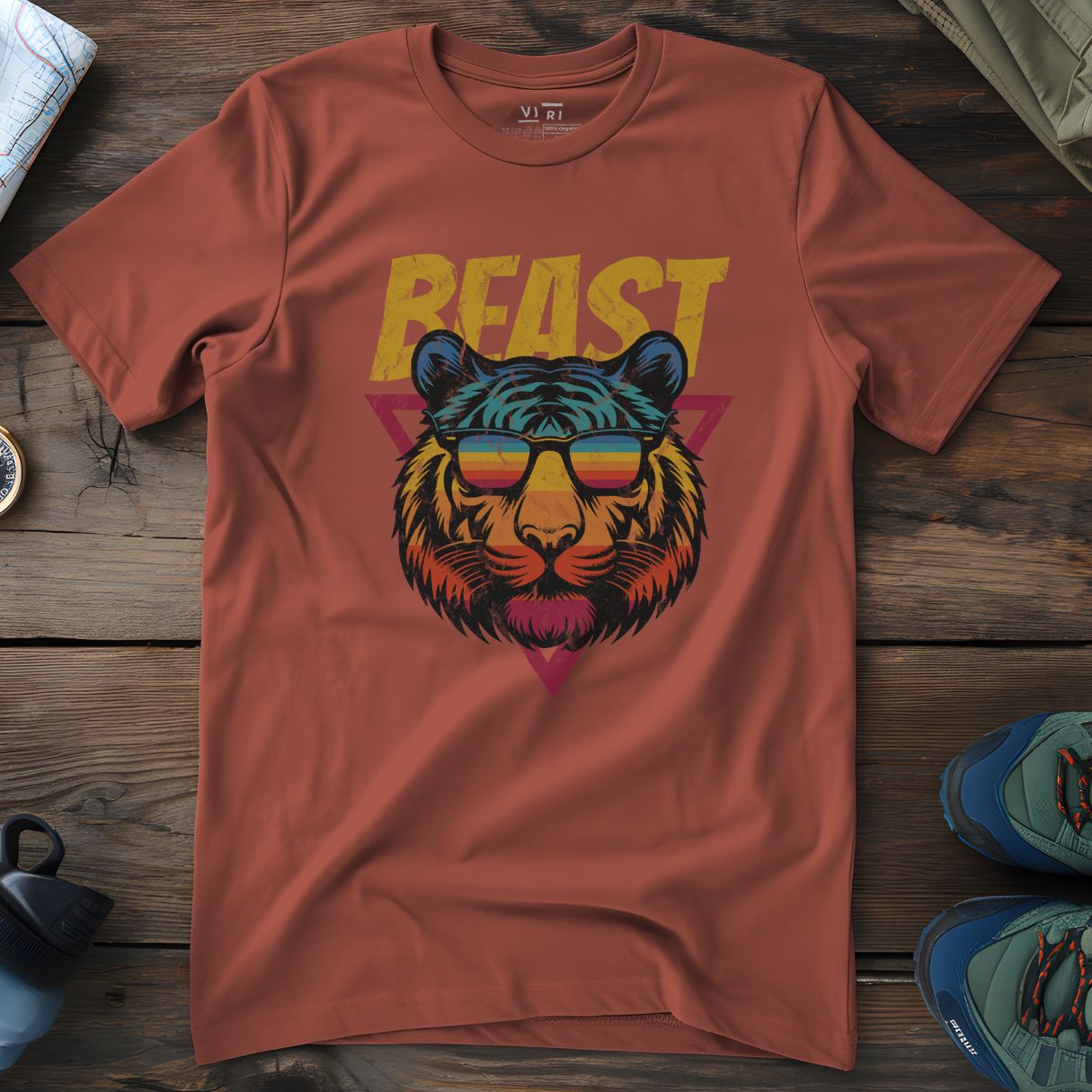 Viri Cotton Ltd. T-Shirt Heritage Brown / 2XS Beast T-Shirt