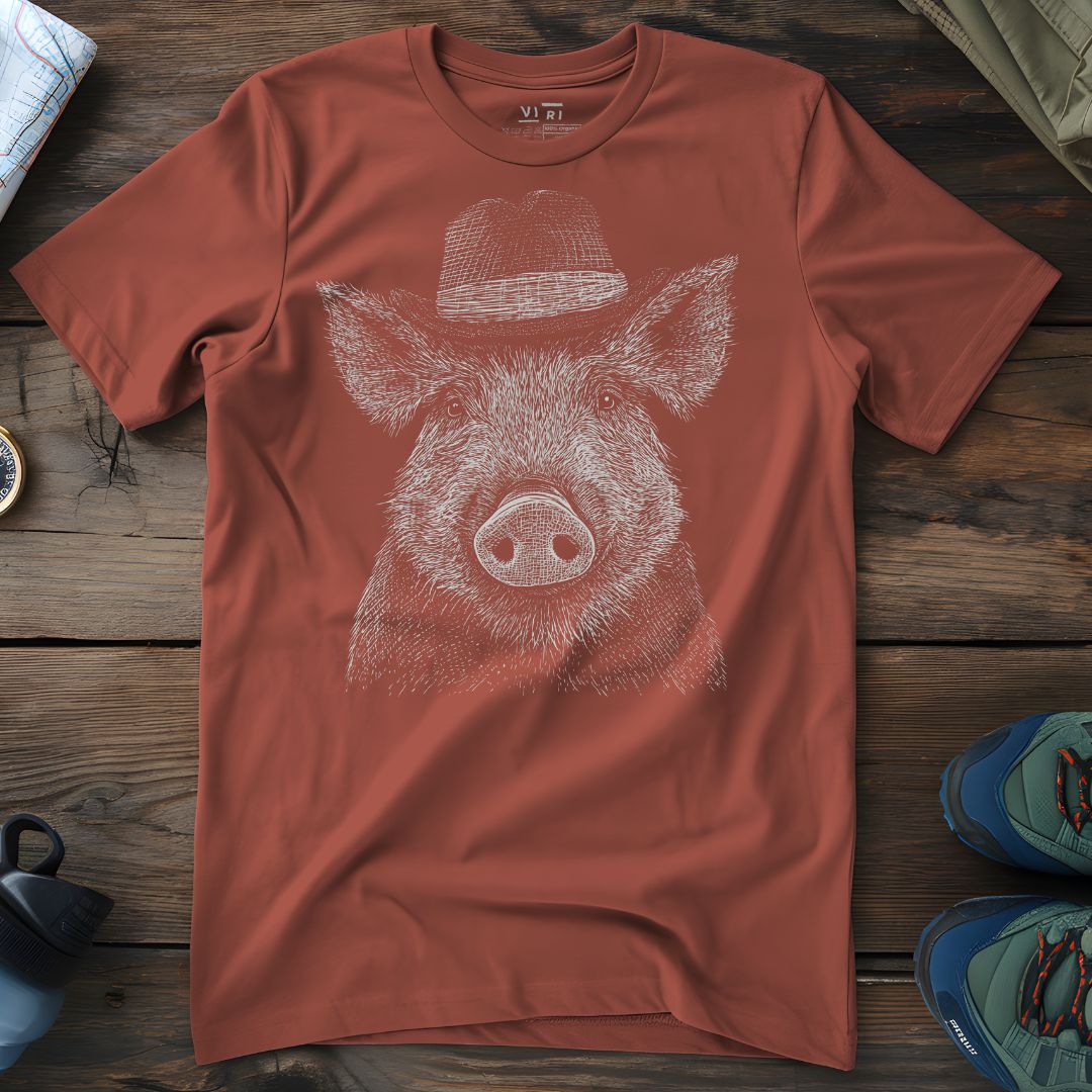 Viri Cotton Ltd. T-Shirt Heritage Brown / 2XS Boar T-Shirt