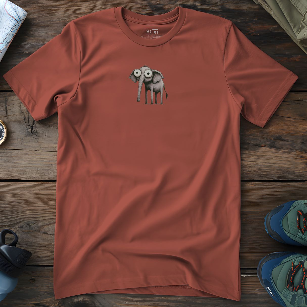 Viri Cotton Ltd. T-Shirt Heritage Brown / 2XS Elephant T-Shirt