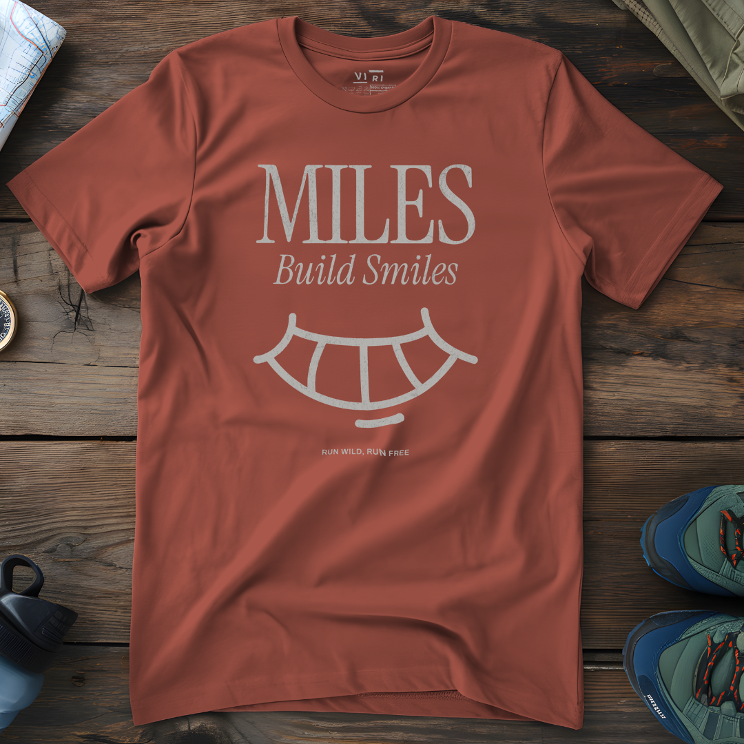 Viri Cotton Ltd. T-Shirt Heritage Brown / 2XS Miles Build Smiles T-Shirt